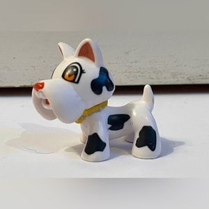 Famosa America Pinypon Anime Figure Pet Animal White Spotted Puppy Dog toy 1.5"